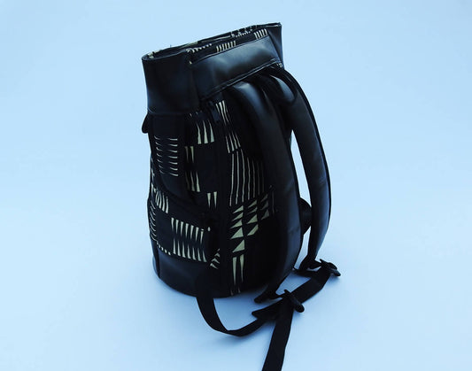 Fabric & Leather Backpack